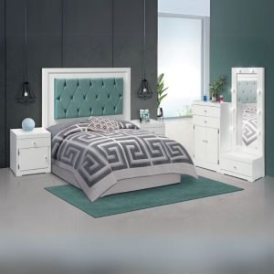 RECAMARA VELAZQUEZ MAT GRETELL MDF LIZO BLANCA GIZZA AQUA