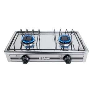 PARRILLA DE GAS 2 QUEMADORES ACERO SUPER FLAMA 2QTA T/1