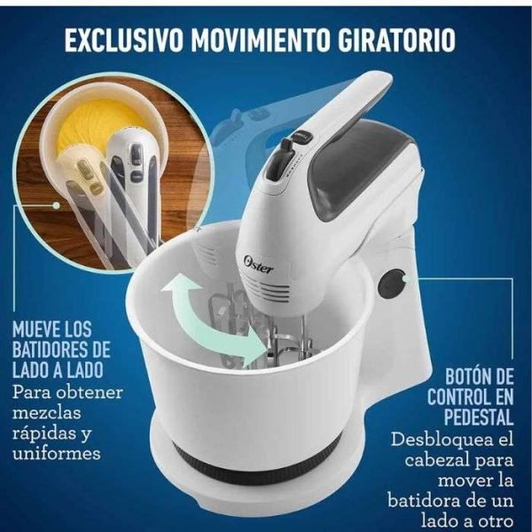 BATIDORA OSTER DE PEDESTAL/MANO 6VEL BLANCA FPSTHS3610 T/1- - Image 2