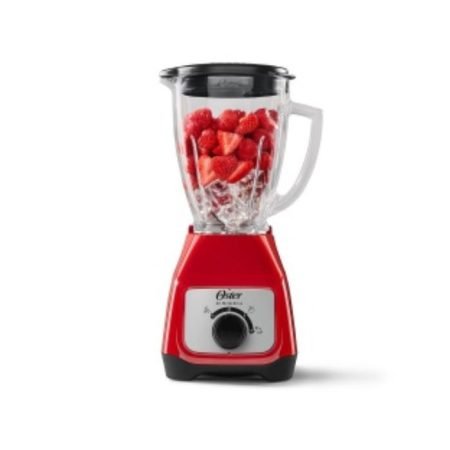 LICUADORA OSTER 2V ROJA VASO VIDRIO BLSTKAGRRD T/1
