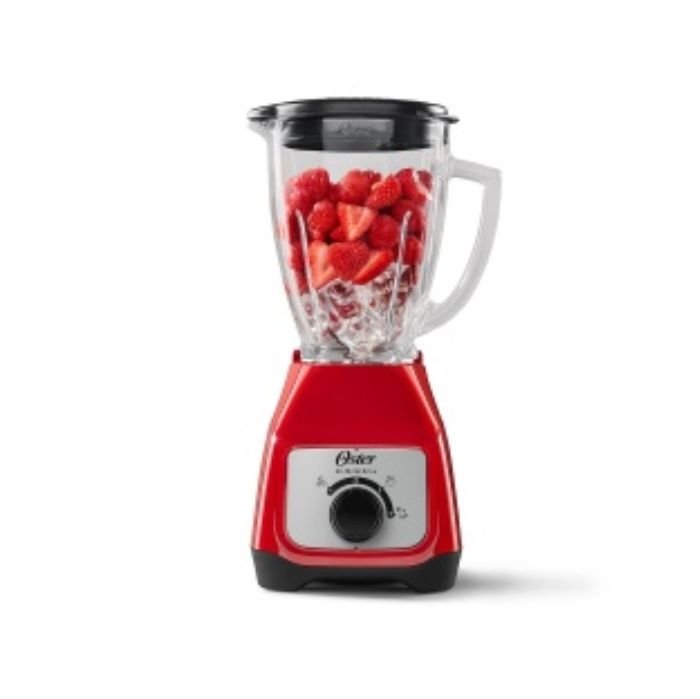 LICUADORA OSTER 2V ROJA VASO VIDRIO BLSTKAGRRD T/1
