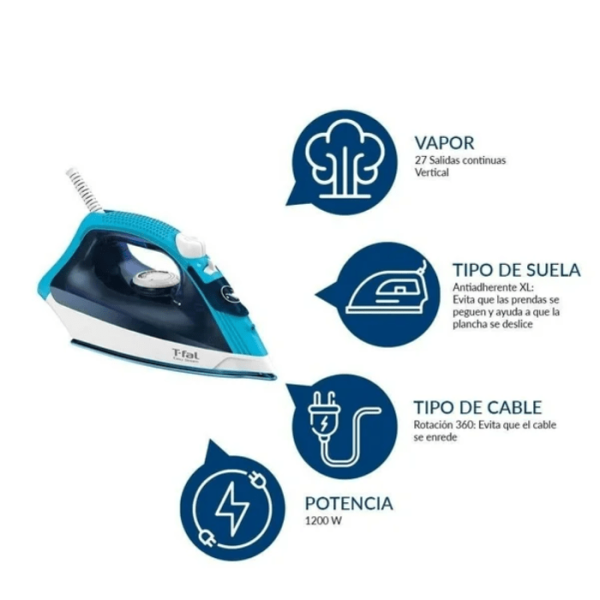 PLANCHA EASY STEAM TFAL FV1940X0* T/1 - Image 2