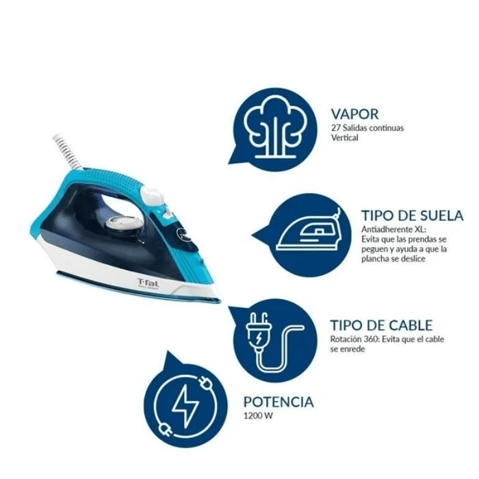 PLANCHA EASY STEAM TFAL FV1940X0* T/1 - Image 2