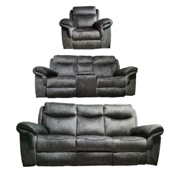 SALA CARES TWIN FALLS 3-2-1 GRIS - Image 1