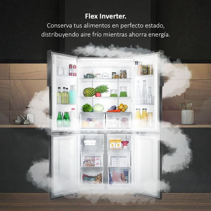 REFRIGERADOR MABE HAIER 19P3 29TS DESPDE AGUA Y HIELOS SILVER HSM541HMNSS0 T/1 - Image 4