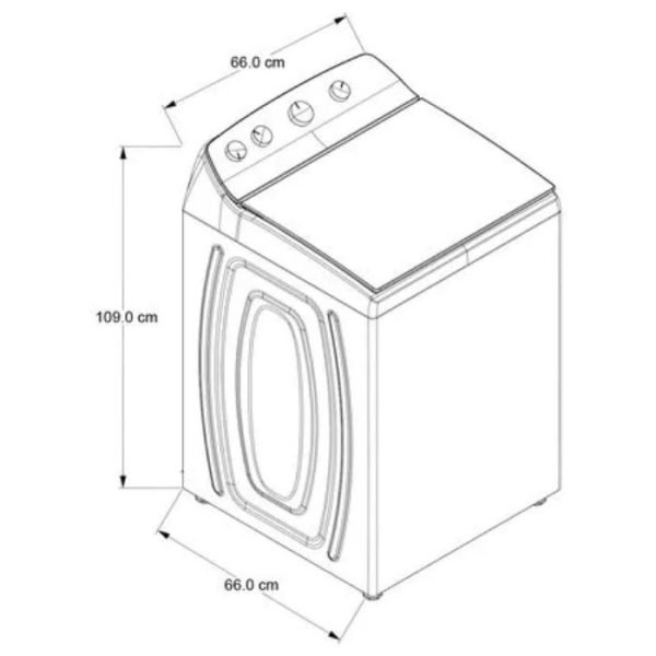 LAVADORA WHIRLPOOL 8MWTW2224MPM TAPA BLANCA - Image 4