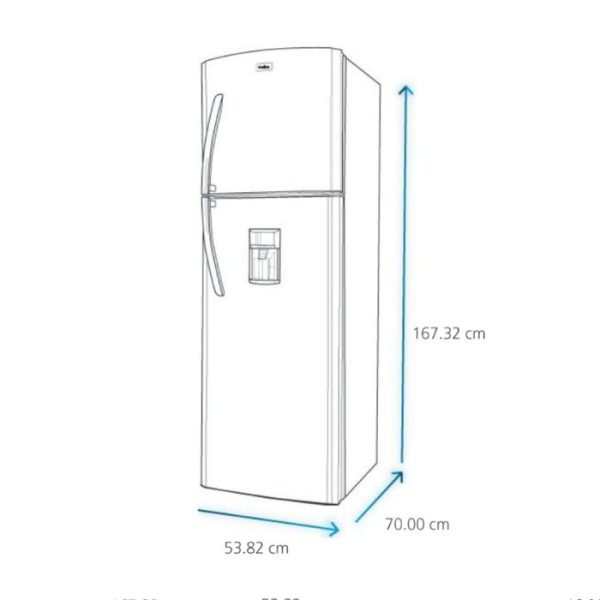 REFRIGERADOR MABE 2 PUERTAS 10P3 C/DES GRAFITO RMA250FYMRM0 T/1 - Image 2