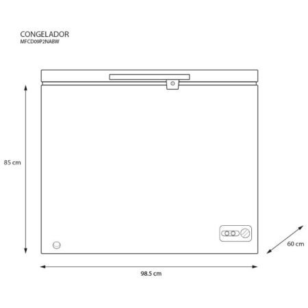 CONGELADOR MIDEA MFCD09P2NABW - Image 9