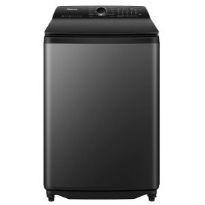 LAVADORA HISENSE NEGRA CON TAPA DE CRISTAR AUT 20KG WT5I2023DB T/1