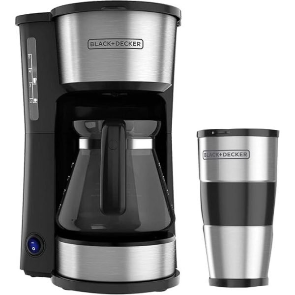 CAFETERA BLACK DECKER CM0755S-MX ACERO 5 TAZAS - Image 1