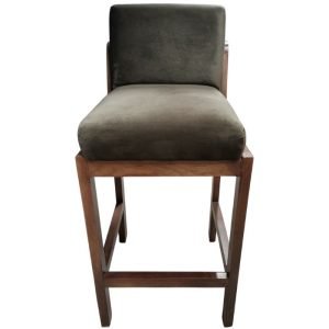 BANCO TELL BALDORIA TERCIOPELO CAFE