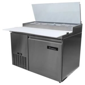 Mesa de Preparación Refrigerada para Pizza Icehaus MP-1P-SS-02 – 113 cm, 0.5 °C a 5 °C