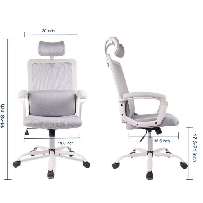 SILLA DE OFICNA GRIS CAP-1401 T/2 - Image 2