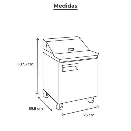Torrey MFS‑27 – Mesa Refrigerada 198 L | Acero Inoxidable - Image 3