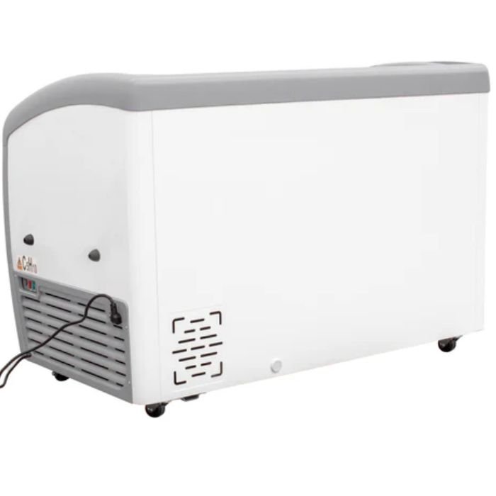 Congelador Paletero Icehaus CHPC‑360 – 360 L con Tapa de Cristal Templado Curvo y Acero Inoxidable - Image 3