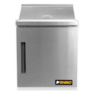 Rhino Mersal‑27 – Mesa Refrigerada 198 L | 8 Insertos | Acero Inoxidable