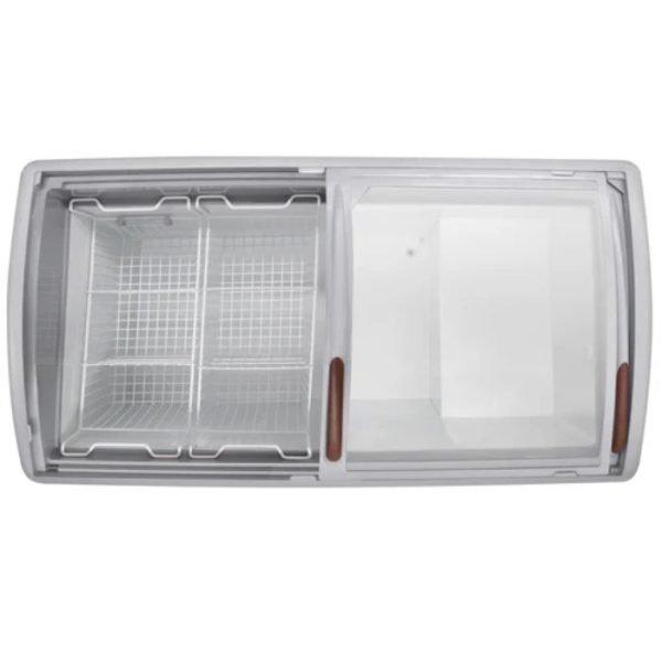 Congelador Paletero Icehaus CHPC‑360 – 360 L con Tapa de Cristal Templado Curvo y Acero Inoxidable - Image 4