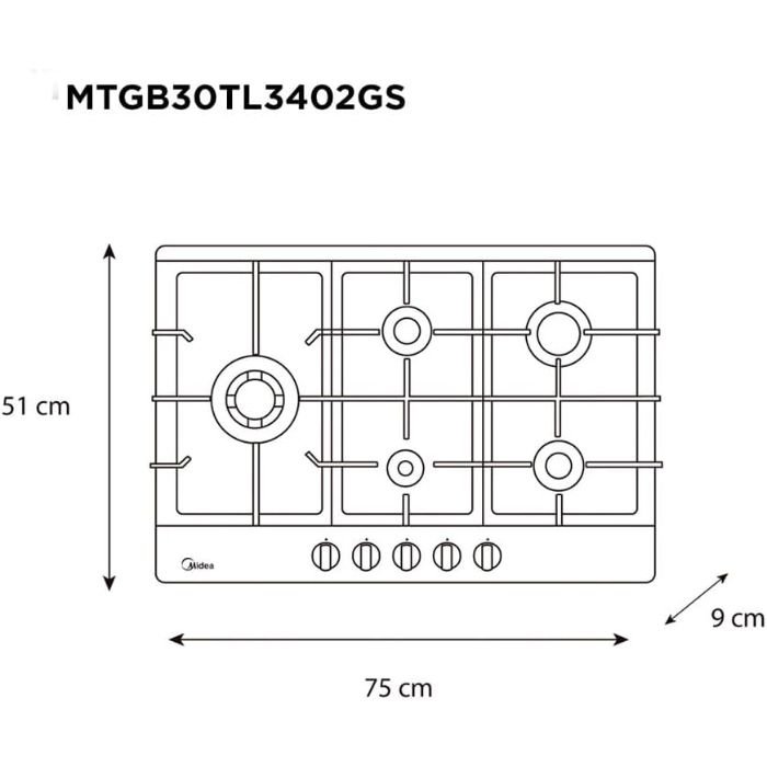 PARRILLA MIDEA MTGB30TL3402GS T/1 - Image 6