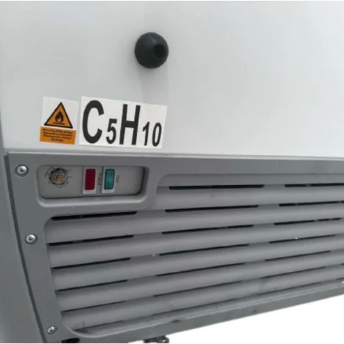 Congelador Paletero Icehaus CHPC‑160 – 160 L con Tapa de Cristal Curvo y Acero Inoxidable - Image 6