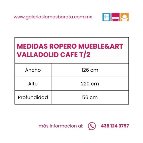 ROPERO MUEBLE&ART VALLADOLID CAFE T/2 - Image 3