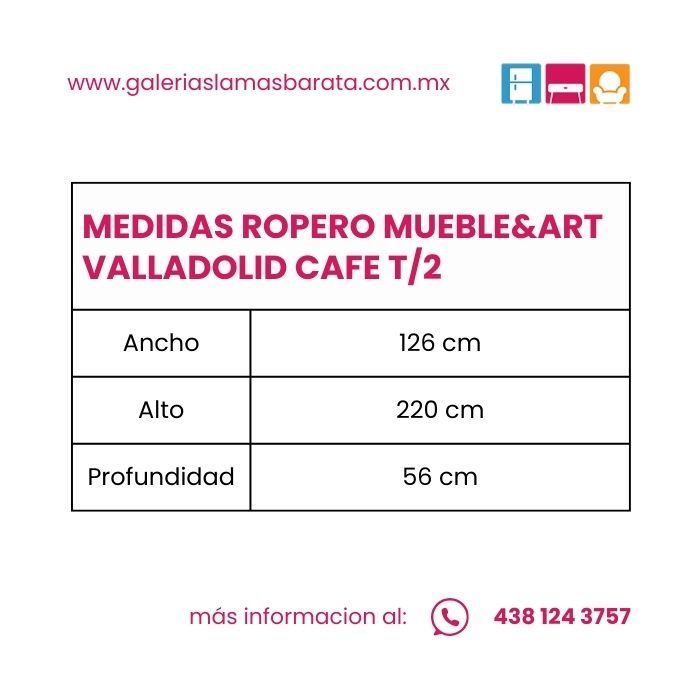 ROPERO MUEBLE&ART VALLADOLID CAFE T/2 - Image 3