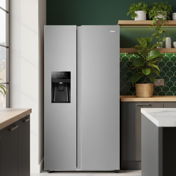 REFRIGERADOR MABE HAIER 19P3 29TS DESP DE AGUA Y HIELOS SILVER HSM541HMNSS0