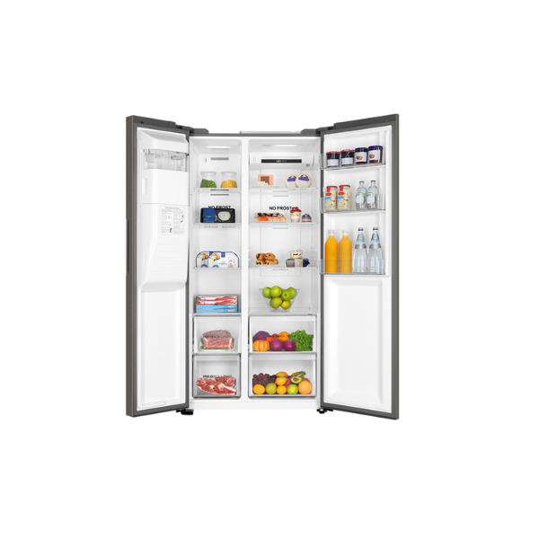 REFRIGERADOR MABE HAIER 19P3 29TS DESP DE AGUA Y HIELOS SILVER HSM541HMNSS0 - Image 4