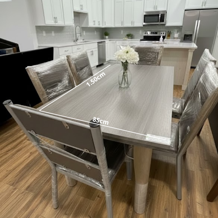 COMEDOR BOSTON ESMERALDA 6/S GRIS PLATA - Image 2