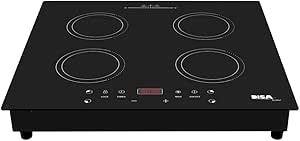 PARRILLA DISA DE INDUCCION EMPOTRABLE 4 QUEMADORES W/PARRIN4