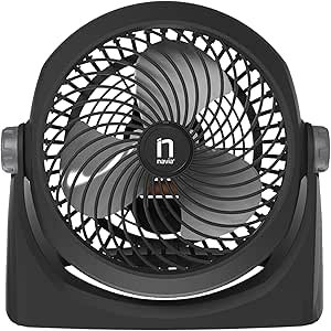 VENTILADOR DE ESCRITORIO NAVIA NEGRO 10" 2-1 CEN-1010