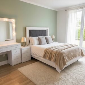 RECAMARA ARJOVIC YENI QUEEN BLANCA TAPIZ GRIS