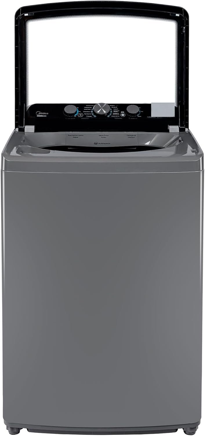 lavadora midea ma500w22g 22kg automatica gris carga superior agitador t/1 lavadora midea ma500w22g 22kg automatica gris carga superior agitador t/1
