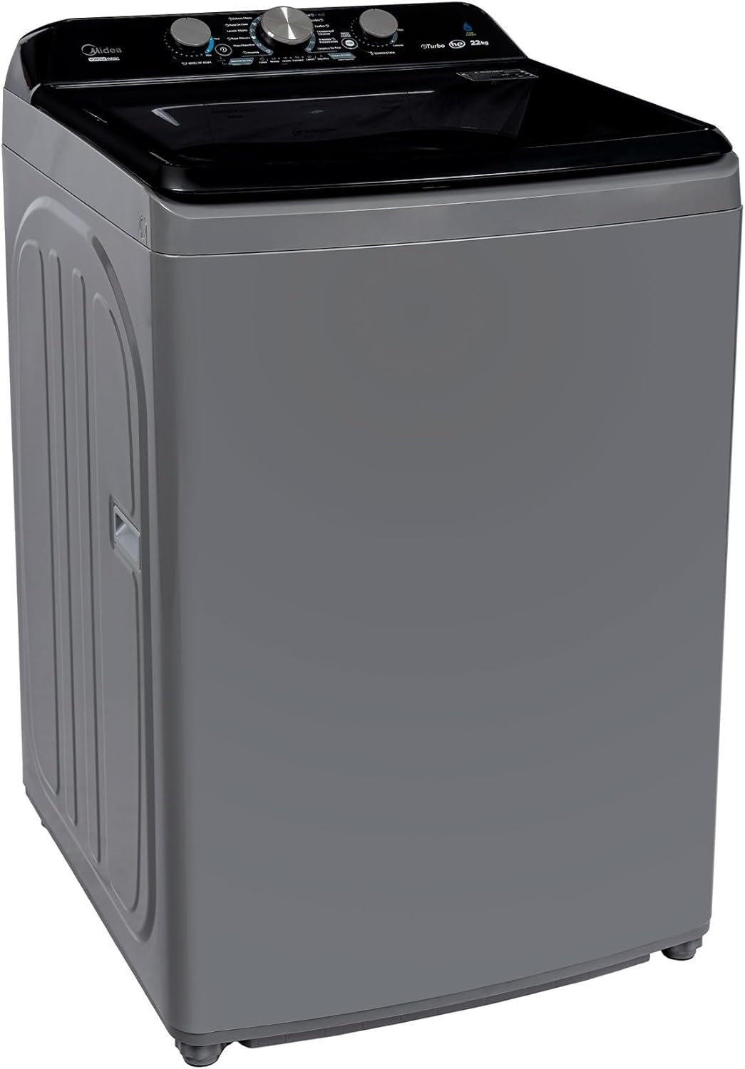 lavadora midea ma500w22g 22kg automatica gris carga superior agitador t/1 lavadora midea ma500w22g 22kg automatica gris carga superior agitador t/1