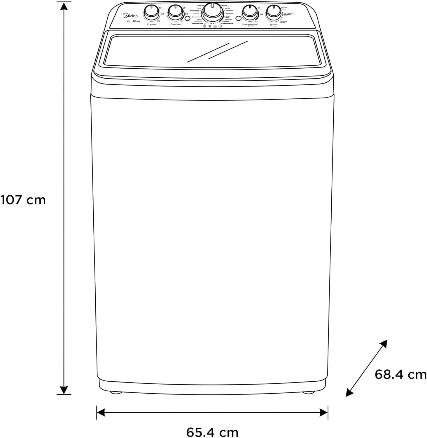 lavadora midea ma500w22g 22kg automatica gris carga superior agitador t/1 lavadora midea ma500w22g 22kg automatica gris carga superior agitador t/1