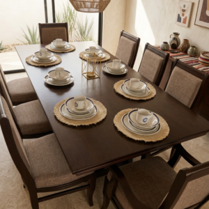 COMEDOR EMMAN FRIDA TABACO GDE 8 SILLAS T/1