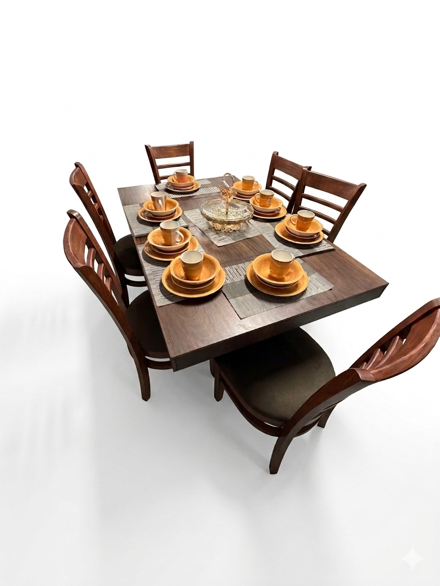 IMG_2047 COMEDOR VELAZQUEZ VICTORIA MELAMINA PAROTA 6S LUCIANA COLOR PAROTA CREPI COCOA 5038/5422 T/2 - Image 3