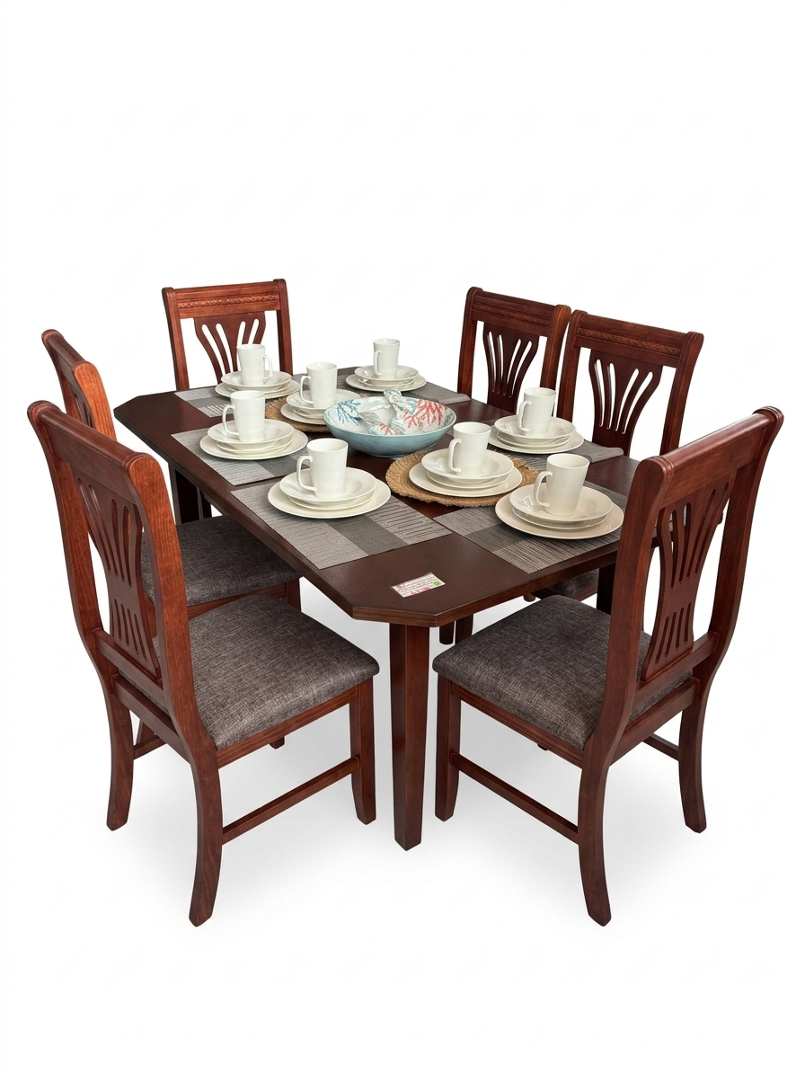 antecomedor tell clasico 6 sillas cherry merida oreo t/2 antecomedor tell clasico 6 sillas cherry merida oreo t/2