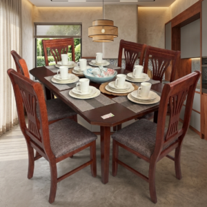 antecomedor tell clasico 6 sillas cherry merida oreo t/2